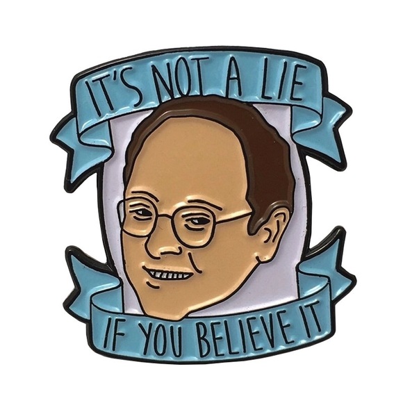 Jewelry - George Costanza Seinfeld Funny Enamel Pin